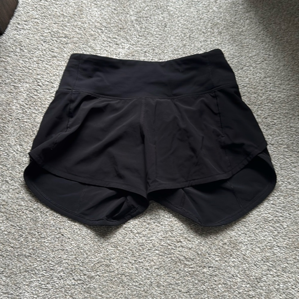 Lululemon black Speed Up high rise 4” size 2
